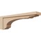 Ekena Millwork 6"W x 36"D x 12"H Thin Warren Rough Cedar Woodgrain TimberThane Corbel, Primed Tan CORUR06X36X12WARRCPR - alternate 1